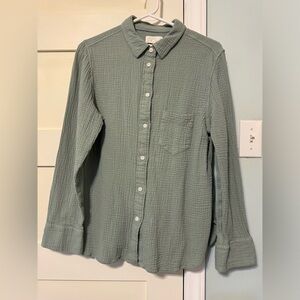 J Crew gauze shirt